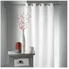 Home Maison Rideau d'ameublement shantung tout brodé (140x250 cm - Blanc)