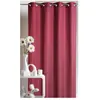 HomeMaison Rideau d'Ameublement en Microfibre Uni Bordeaux 135x250 cm