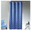 Home Maison Rideau en jacquard à imprimés "rosace" (140x260 cm - Bleu)