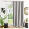 Home Maison 851648 Rideaux Obscurcissant Polyester Argent 140 x 260 cm