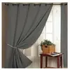 HomeMaison Rideau ameublement 80 % occultant (140x260 cm - Gris anthracite)