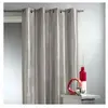 HomeMaison.com Rideau ameublement en Taffetas imprimé Argent (140x260 cm - Gris clair)