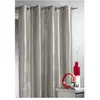 HomeMaison.com Rideau ameublement en Taffetas imprimé Argent Orange 140 x 260 cm