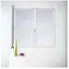 HOME MAISON Petits voilages à la Paire en Etamine Motifs Petits Points Blanc 60x160 cm