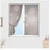 Home Maison Petit Voilage Taupe Brodé 'Ronds Mêlés' (80x160 cm - Taupe)