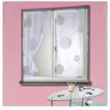 HomeMaison HM698127500060 Vitrage Brodé Ronds Mêlés tamine Blanc 60 x 160 cm