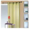 Home Maison Voilage en Etamine Légère Unie à Oeillets Carrés Vert clair 140x240 cm