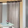 Home Maison Voilage organza gribouillis et bulles brodée (140x240 cm - Gris clair)