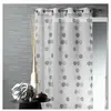 Homemaison Voilage fantaisie brodé ronds multicouleurs (140x240 cm - Noir)