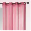Home Maison Voilage en Etamine Légère Unie (240x260 cm - Rose Blush)