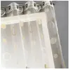 HOME MAISON Voilage organza jacquard aux motifs cercles Bei...