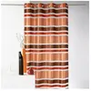 Home Maison Voilage en Organza rayures horizontales (140x240 cm - Marron chocolat)