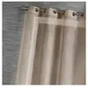Home Maison Voilage en Etamine Impression Argent (140x240 cm - Taupe)