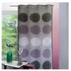 Home Maison Voilage étamine avec des "Gros Pois" (135x240 cm - Gris anthracite)