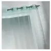 Home Maison Voilage organza à fines rayures horizontales (140x240 cm - Turquoise)