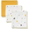Lot 3 Langes Coton Bio Jaune