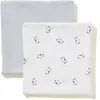 Lot 2 Langes Coton Bio Bleu