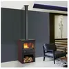 Poêle à bois Chinon 8,5kW acier émaillé  CARMIN GODIN - 362113CARMIN TU