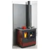 Cuisinière à bois Bois-charbon 80L GODIN 6500W 96cm, 241100CARMIN TU