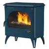 Poêle à Bois Godin Courances 2 388157 Bleu Paon