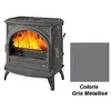 Poêle à Bois Godin Carvin 2 366201 Gris Métal