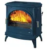 Poêle à Bois Godin Carvin 2 366201 Bleu Paon