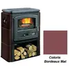 Poêle à Bois Godin Eco 2 363109 Bordeaux Mat