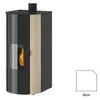 Poêle à Granulés Godin Charance 2 493113 Blanc Brillant 9 Kw