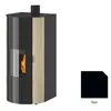 Poêle à Granulés Godin Charance 2 493113 Noir Brillant 9 Kw