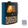 Poêle à Bois Godin Coggia Sur Bucher 388245 Gris Argente