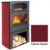 Poêle à Bois Godin Grand Chinon 2 363117 Chrome Carmin