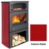 Poêle à Bois Godin Grand Chinon 2 363117 Chrome Rubis