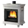 Poêle à Bois Godin Constance 4 630155 Blanc Brillant Monochrome