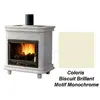Poêle à Bois Godin Constance 4 Turbo 630156 Biscuit Brillant Monochrom...