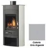 Poêle à Bois Godin Biodesign 3 369160 Gris Argenté