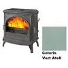 Poêle à Bois Godin Petit Carvin 2 366106 Vert Atoll