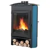 Poêle à Bois Godin Brulhaut 2 364132 Bleu Boréal