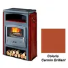 Poêle à Bois Godin Eco 2 363114 Ceramique Carmin Brillant