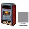 Poêle à Bois Godin Eco 2 363114 Ceramique Gris Brillant