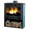 Poêle à Bois Godin Grand Bois 2 368106 Bleu Boreal