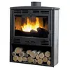 Poêle à Bois Godin Grand Bois 2 368104 Gris Argenté
