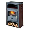 Poêle à Bois Godin Eco 2 363114 Ceramique Bordeaux Brillant