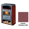 Poêle à Bois Godin Eco 2 363114 Ceramique Bordeaux Mat