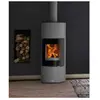 Poêle bois bûche Godin Terrasson 8Kw - Gris - 400230