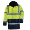 Parka 4en1 haute visibilité HIWAY jaune fluo/bleu marine T3XL COVERGUA...