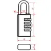 Cadenas à combinaison COMBO C30X4 - HERACLES - I-CAD-C30X4