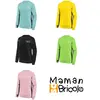 NOTRE SELECTION Sweat col rond Maman Sobricolo vert fluo TS - SWJH030LIS