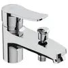 Mitigeur Bain/Douche - GARIS - NOVA+ - Monotrou - Économie d'eau - Laiton Chromé