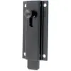 Burgaud - Verrou targette aluminium droit 120mm noir RAL9005 3VR92001