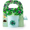 RADIS ET CAPUCINE Kit de jardinage : Mini arrosoir bleu et ses graines de trèfle